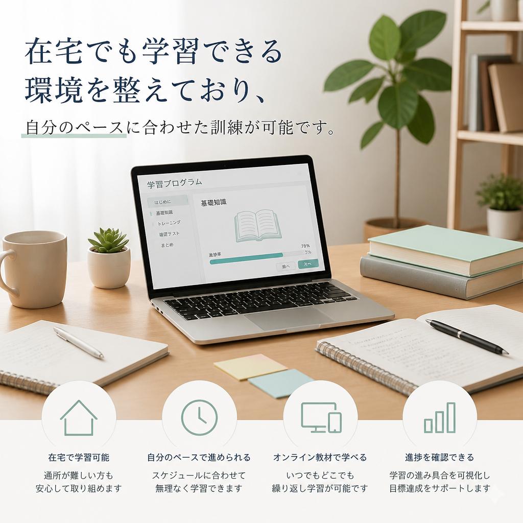 自分に合ったペースで学べる