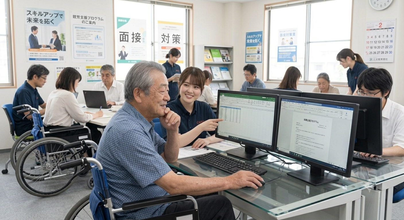 自立とスキルアップを両立する就労支援